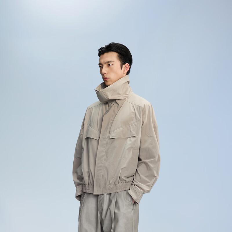 CROQUIS Men's 2024 Autumn Loose Fit Stand-Collar Jacket