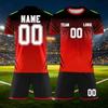 Custom DIY Two Piece Jersey Set Short Sleeve Shirt and Shorts Personalized and Number for Sports Team Uniforms