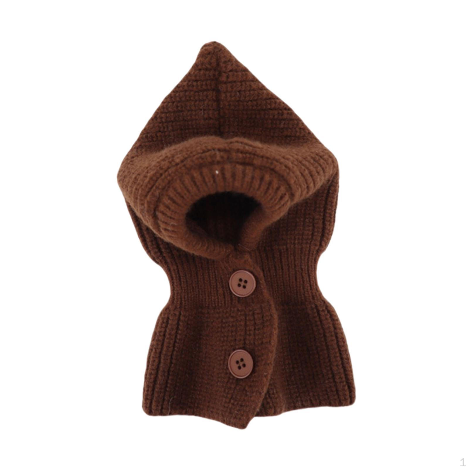 

Собаки Навушники Собака В язана шапка Костюм Головний убір Захист від шуму Милий домашній улюбленець Светр Капюшон, M коричневий
