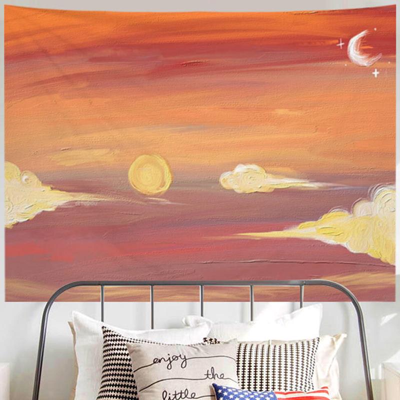 Oil Painting Scenery Tapestry For Boys Girls Adult Dorm Room Decoration Aesthetic Tapestry Wall Tapestry Soft Wall Hanging
