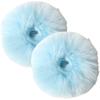 Set of 2 Fur Scrunchies, Saxto Fur Hair Ties, Choice of Colors, Gentle On Hair, High Elasticity, Stylish Hair Accessories for Women, Mother's Day