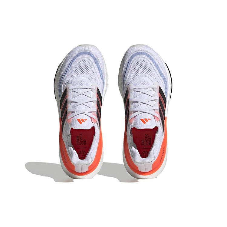 Nye Adidas Ultra Boost Lys Hvit Svart Solar Rød Dame HQ6353