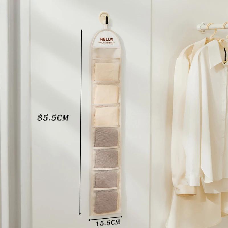 

Сумка для хранения нижнего белья, подвесная сумка для женских трусиков, сумка для хранения носков, органайзер для гардероба, органайзер для нижнего белья белый