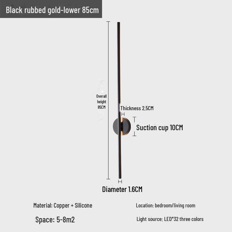 LED Minimalist Modern Wall Lamp for Bedroom/Living Room