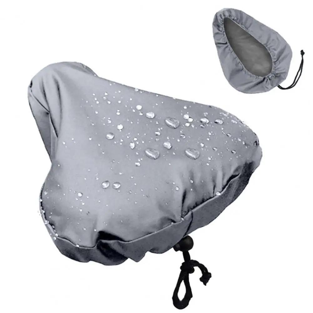 Bike Seat Cover with Adjustable Drawstring Waterproof Oxford Cloth MTB Road Mountain Bicycle Saddle Sun Dust Protector Cover