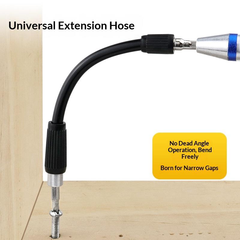 Electric Drill Flexible Shaft Extension Non-slip Handle Screwdriver Bit Holder for Home Renovation Narrow Gap Installation