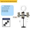 Desktop Streaming Microphone Stand with Fill Light, Boom Arm, and Phone Holder