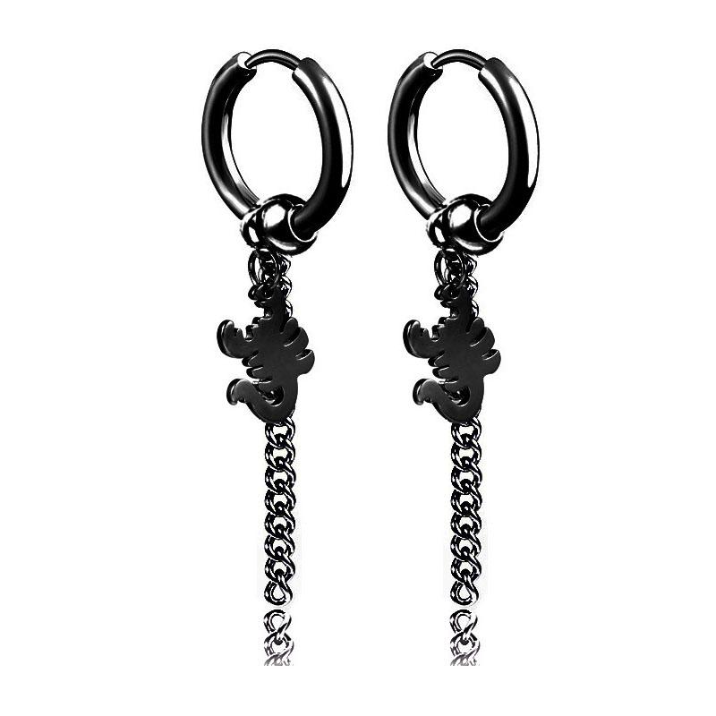 New Arrival Stainless Steel Stud Earrings Cross Star Scorpion Tassel For Women Men Fashion Hip Hop Ear Jewelry Gifts
