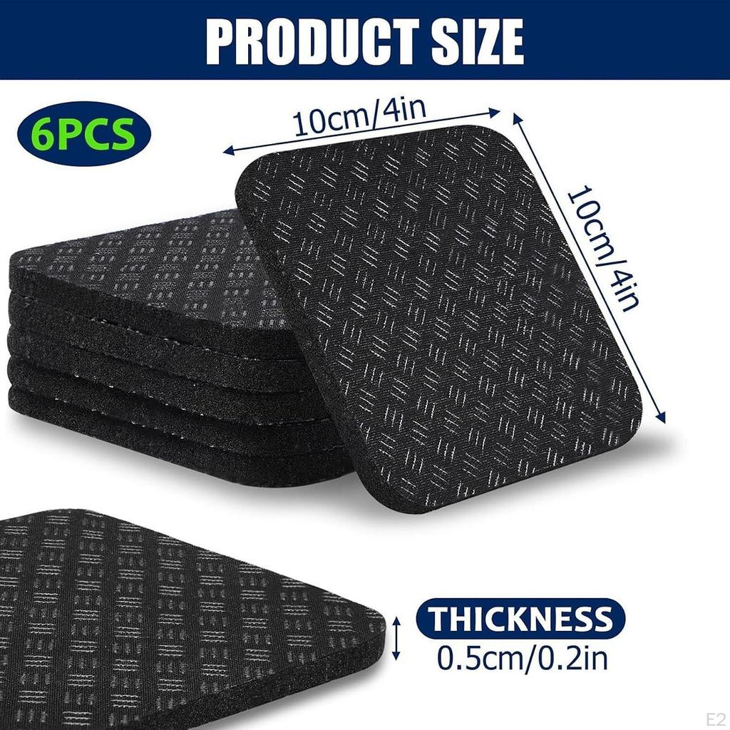 6 Bucăți Covorașe de Mers Covoraș Antrenor Absorbție Șoc Îngroșat Protejează Parchetul Covoarele