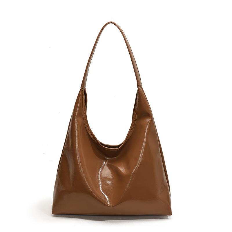 

Сумка-тоут в стиле ретро на весну, вместительная сумка подмышкой, модная и трендовая сумка на одно плечо, универсальная женская сумка для поездок на работу 37*34*11cm коричневый