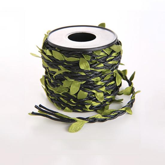 Künstliches Rankenseil, umweltfreundliches, verschleißfestes Hanfseil aus Stoff mit künstlichen Ranken, grünen Blättern, für Zuhause