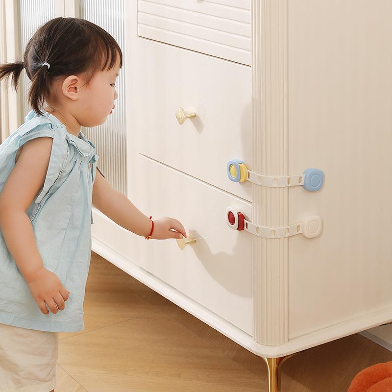 Anti Opening Child Safety Lock, Drawer Buckle, Baby Anti Pinch Cabinet Lock, Refrigerator Door Lock Hardware