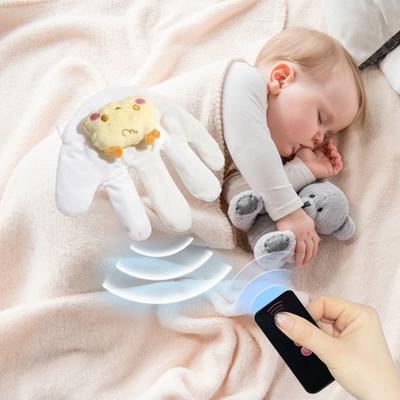 Baby Soothing Hand Comforting Pillow Cartoon Pacify Doll Toy for Sleep Assist Automatic Patting Function with Remote
