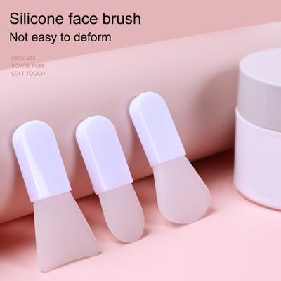 Pinsel Ergonomisches Design Kurzen Griff Tragbare Silikon Foundation Creme Gesicht Schlamm Ton