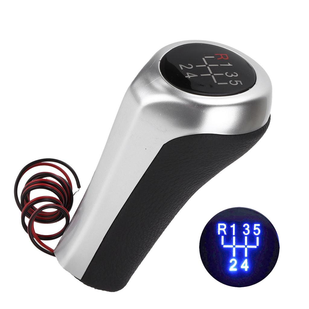 5 Speed Gear Shift Knob Lever with Light Replacement for 1 3 5 6 7 Series X1 X3 Z4 Z5 M3