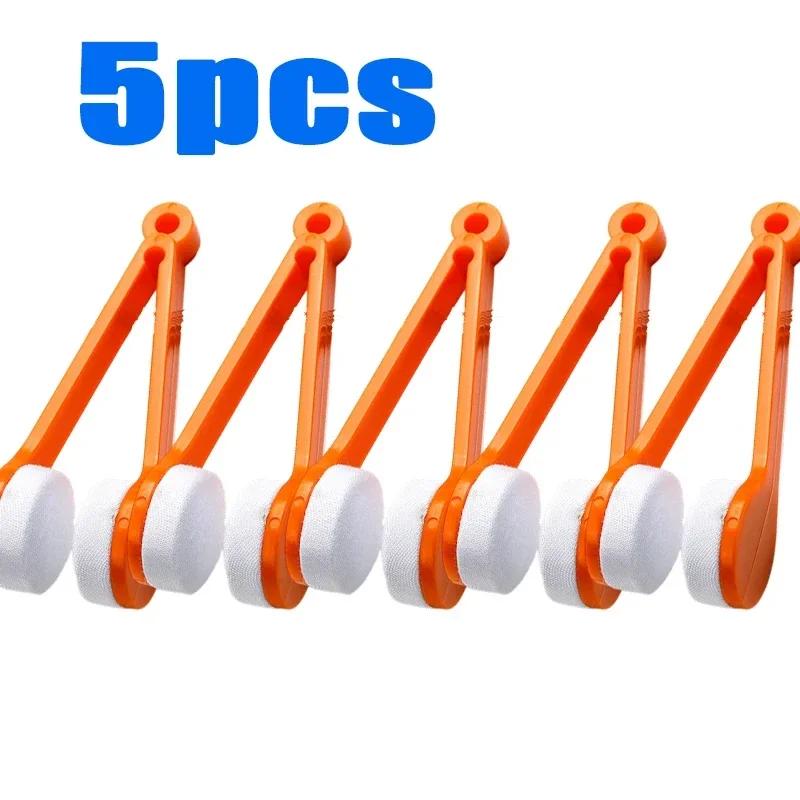 1/10pcs Portable Multifunctional Glasses Cleaning Rub Eyeglass Sunglasses Spectacles Microfiber Cleaning Brushes Wiping Tools