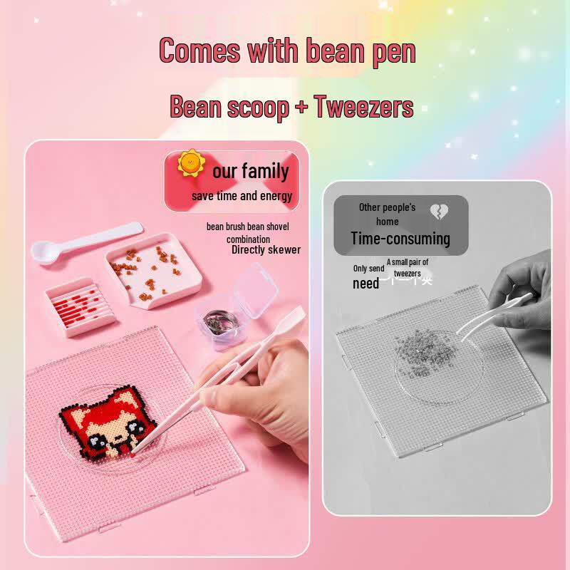 DIY Perler Beads Craft Kit with Upgraded Tools