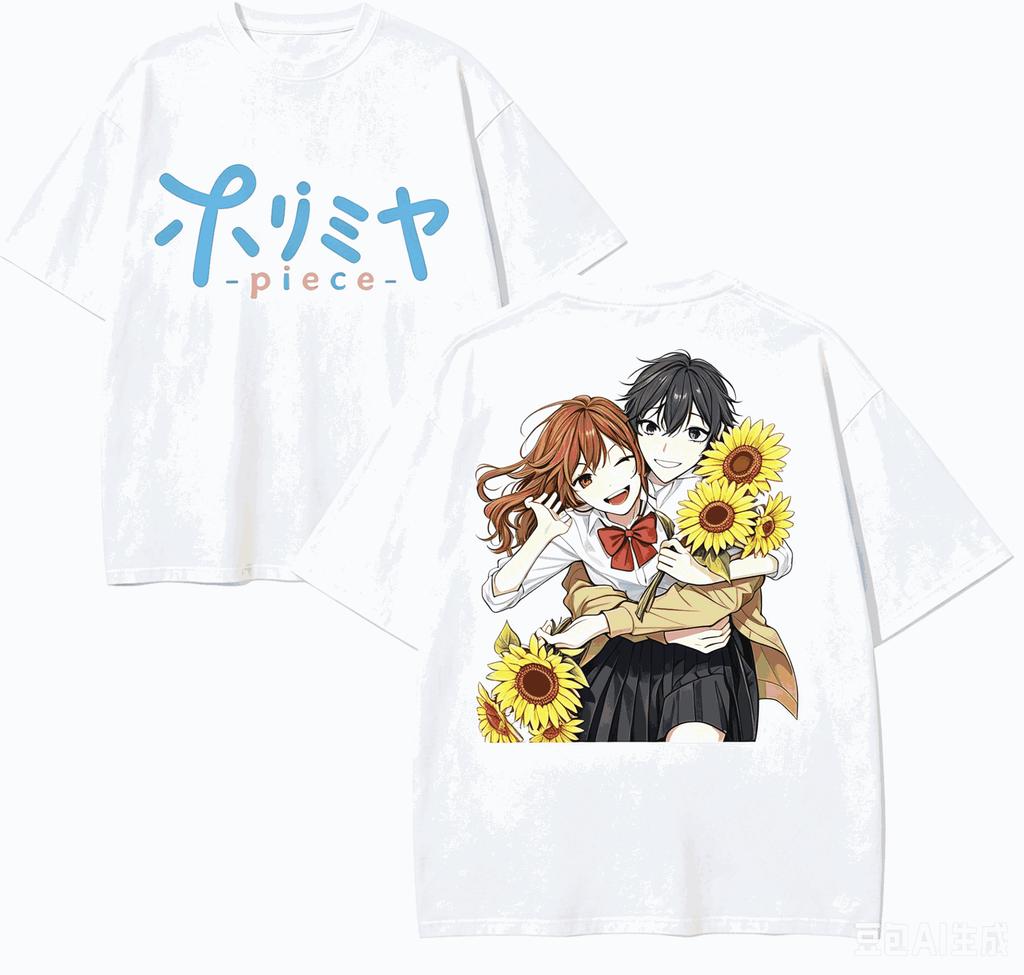 Horimiya Anime Lover TShirt Harajuku Cotton NewModel High Street Oversized Unisex Short Sleeves Classic High Quality Couples