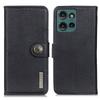 Leather Case for MOTO EDGE 50 NEO & Motorola G53 5G - Card Slot & Cowhide Pattern Protective Cover