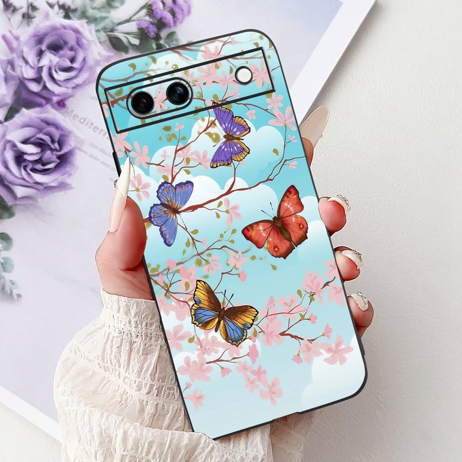 Für Google Pixel 8A Hülle Pixel8 Pro Niedliche Katze Löwe Bemalte Abdeckung Weiche TPU Handyhülle Für Google Pixel 8 Pro Pixel8A Fundas Bumper