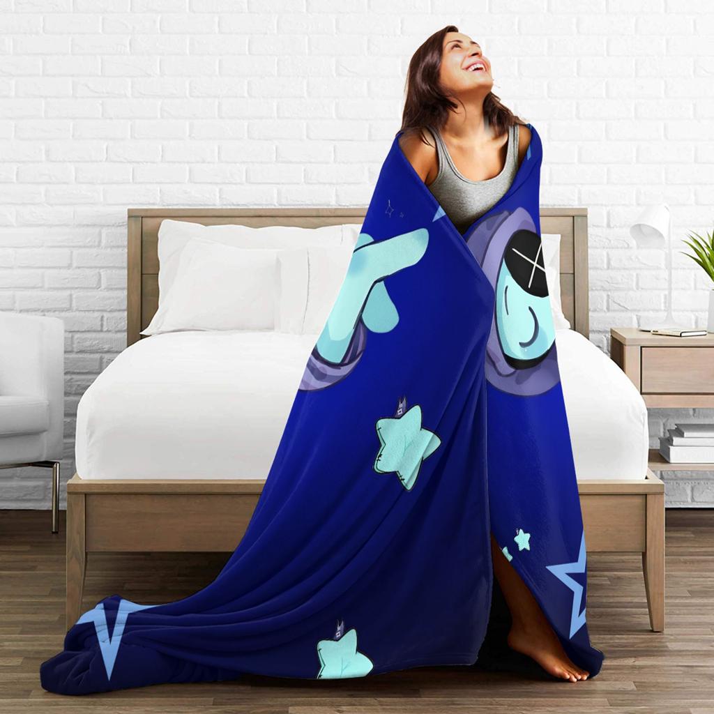 Dandys World Astro Schlaf Warme Weiche Decken Dekorative Plüsch-Überwurfdecke Lustige Heimdeko Flanelldecke Sofadecke