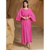New Middle East Dubai Robe Handmade Seam Drill Dress Shawl Sleeve Nail Bead Dress