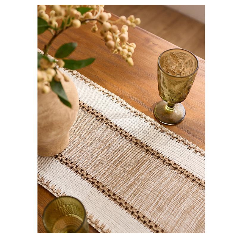 1pcs Table Runner for Summer Home Cotton And Linen Table Runner Wedding table Bohemian Dining Bedroom coffee tableDecor