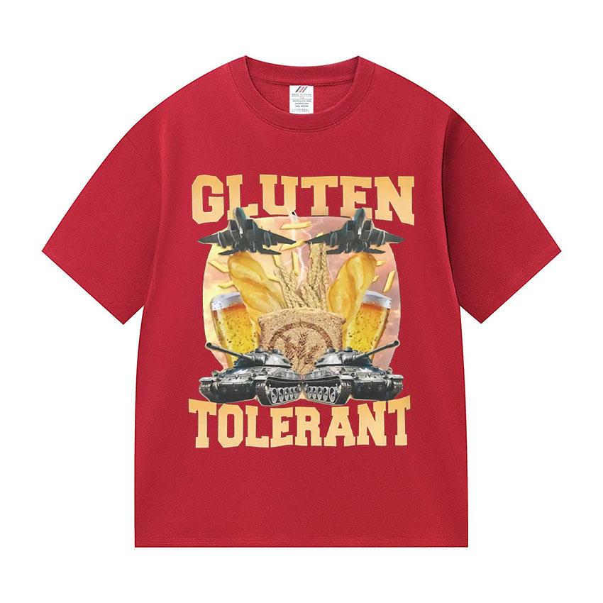 

Creative Gluten Tolerant Funny Meme Tee Shirt Men Women Vintage High Quality Fashion T-shirt Tops 100% Cotton Oversized T Shirts S