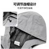 Unisex Cycling Jacket With Full Reflective Strips Windproof Water Repellent Night Running Hiking Mountain Biking