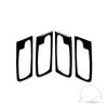 4Pcs Piano Black Interior Door Handle Cover Decal For BMW X5 E70 X6 E71 2008-14