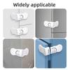 5PCS Children Protection Baby Safety Locks Self-adhesive Cabinet White Locks  Refrigerator