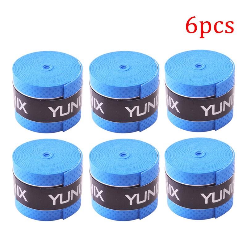 4/6Pcs Tennis Sweat Tape Anti-Slip Bicycle Handlebar Badminton Racket Grips Elasticity Sweatband Fishing Rods Dumbbel Protect