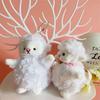 2024 Trendy Japanese Style Cute Doll Plush Keychain - Little Lamb Design