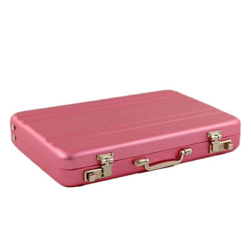

1:6 милый мини-кукольный домик миниатюрный переносной чемодан Breifcase для 1/6 Blyth BJD мини-кукла игрушечные аксессуары 95mm X 65mm розовый