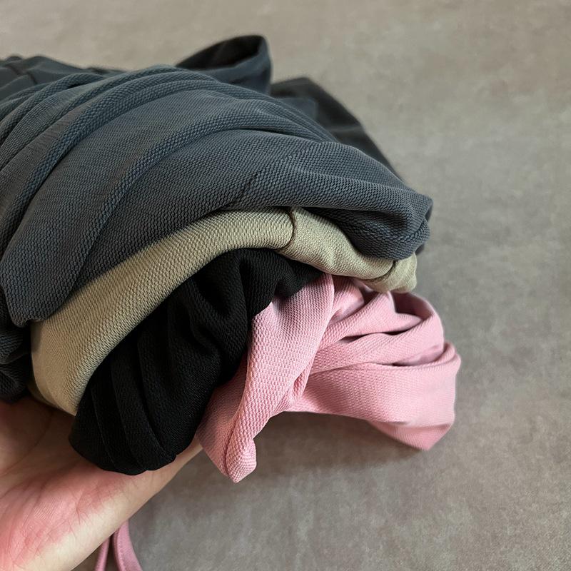 Šedé hedvábné široké kalhoty s vysokým pasem pro ženy - Slim Fit, Odolné proti komárům, Chladivé a splývavé, Ideální pro jaro, léto a podzim