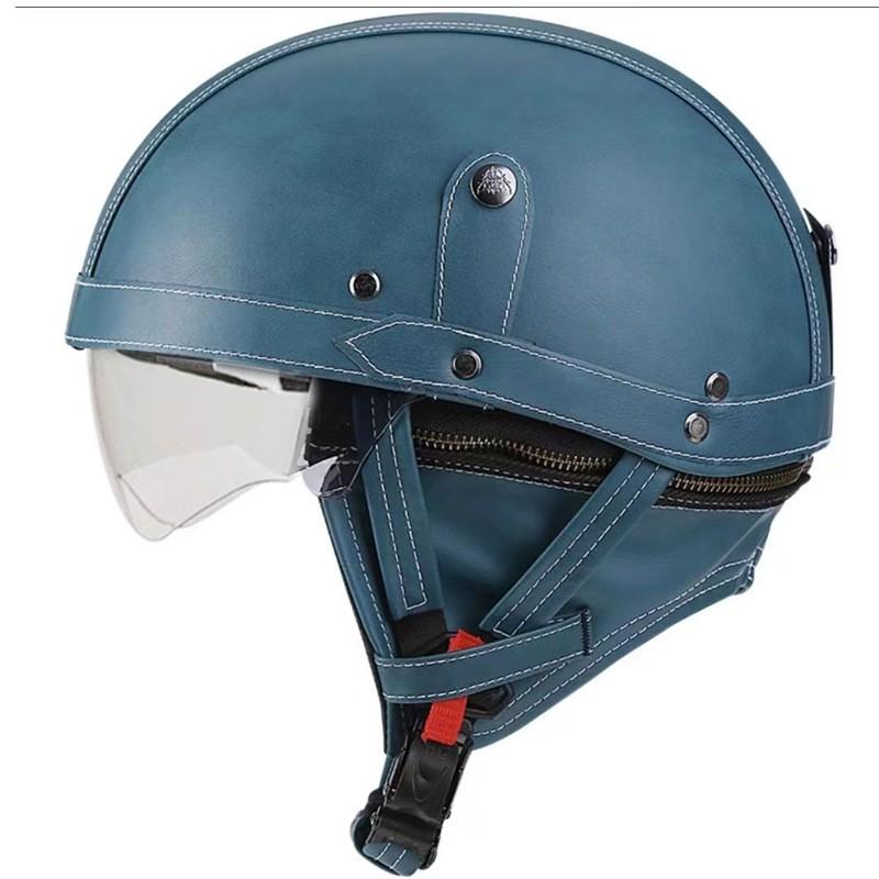 Vintage-Style Open Face Motorcycle Helmet Adults Unisex ABS Half With 3C Certification