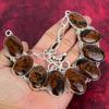 Mahogany Jasper Handmade Gemstone Necklace, 925 Solid Sterling Silver Necklace Antique Jewelry, For Thanksgiving
