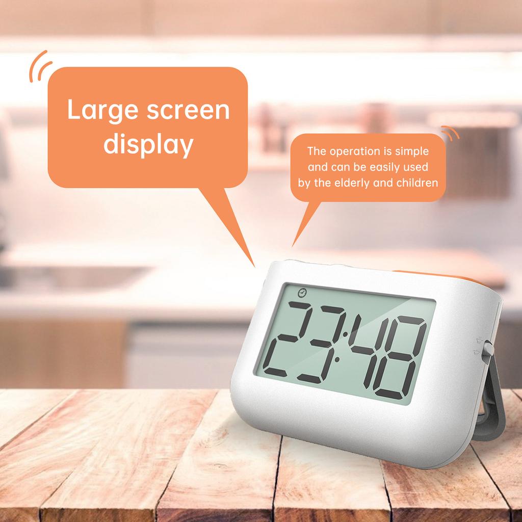 Digital Kitchen Timer Magnetic Count Up Down Clock with Customize Function Stand and Large LCD Screen Sound Alarm