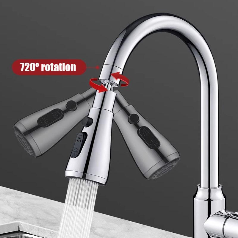 Universal 720° Kitchen Faucet Extender Aerator Splash Filter Kitchen Washbasin Faucet Bubbler Nozzle Sink Water Tap Bubbler