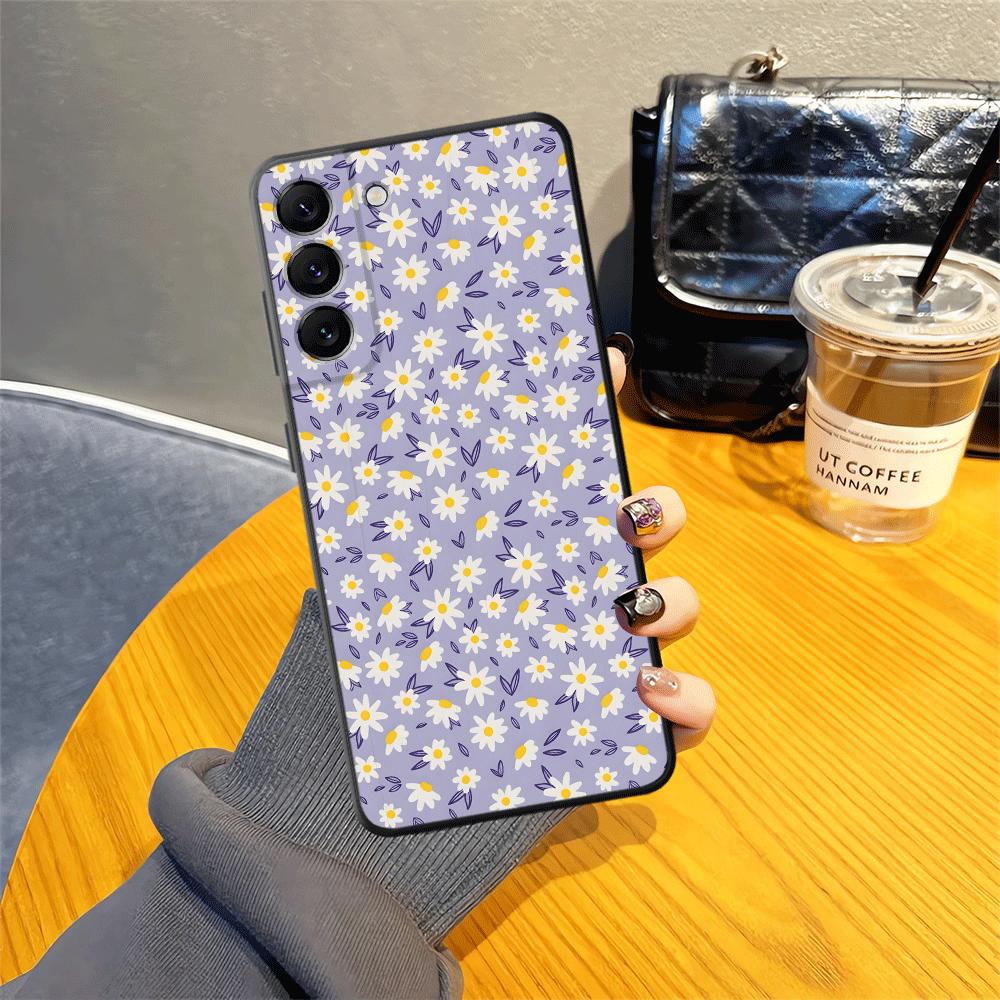 Cartoon Daisy Phone Cover Case for Samsung Galaxy A55 A41 A06 A50 A05 A70 A53 A17 A37 A12 A57 A15 A23 A13 A52 A36 A25 A16 A73