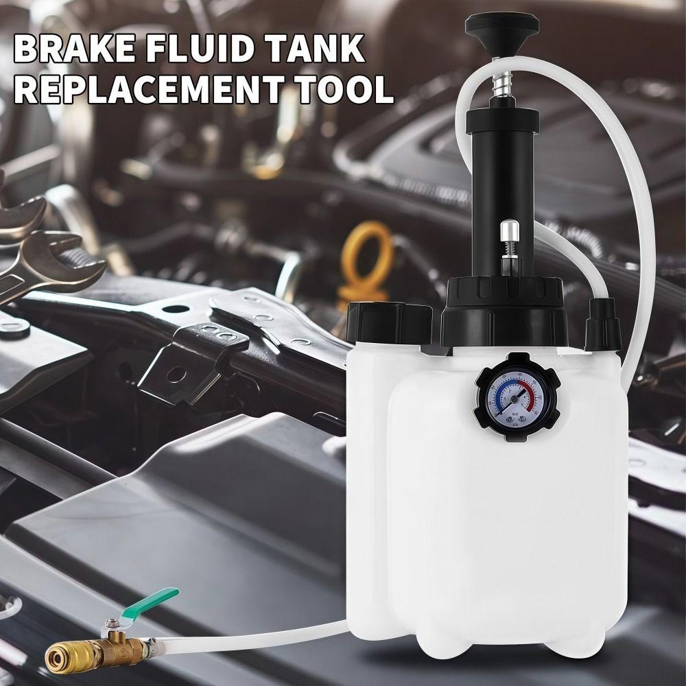 With Adaptors 3L Manual Transmission Fluid Pump Save Time Pressure Pumping Car Manual Brake Fluid Bleeder Kit Professional