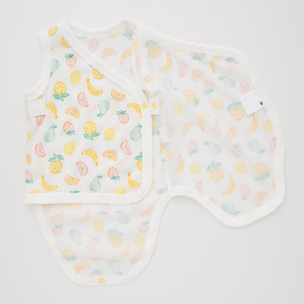 Uniqlo BN Joy Of Print Cotton Mesh Inner Bodysuit Sleeveless Fruit
