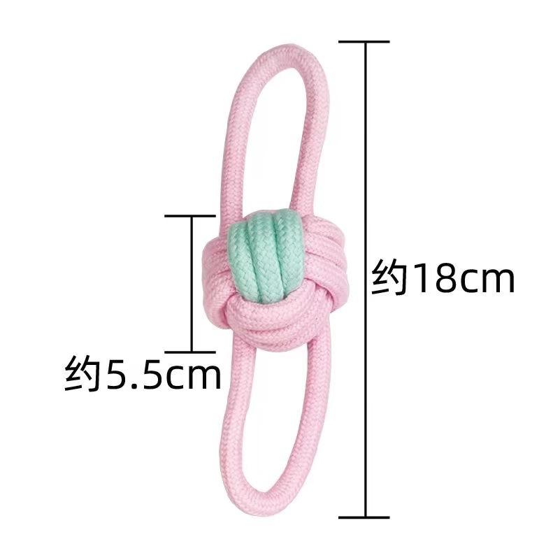 

Durable Dog Chew Toy Rope Knot for Teeth Cleaning and Interactive Play Safe Non-Toxic Material Suitable for Small Medium Large Dogs One Size