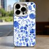 Blue and White Porcelain Funda  Hard Phone Case for IPhone 16 15 14 13 12 11 Pro Max Plus16E X XR XS Max Shockproof Full Cover