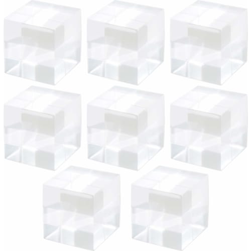 Audiophile Acrylic Cubes, 1cm Cubes, Clear Acrylic Blocks, 8 Pieces