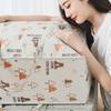 Cartoon Printed Non Woven Blanket Storage Bag Waterproof Convenient Clothes Storage Bag Home Use Household Movings Bags
