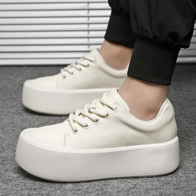 Genuine leather niche original height-increasing outdoor lightweight and comfortable skateboard shoes