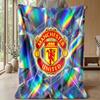 Manchester United Theme Blanket Soft Flannel Blanket Plush Throw Blanket Cozy Sofa Bed Blanket for Home Decor