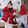 Winter Women Short Padded Jacket Loose Cotton Coat Fashion Stand Collar Outerwear