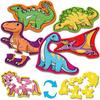 9 Packs Dinosaur Puzzles for Kids Aged 3+,Shaped Puzzles for Beginners,3 Year Old Montessori Toys,Educational Activity for Toddlers,Preschool